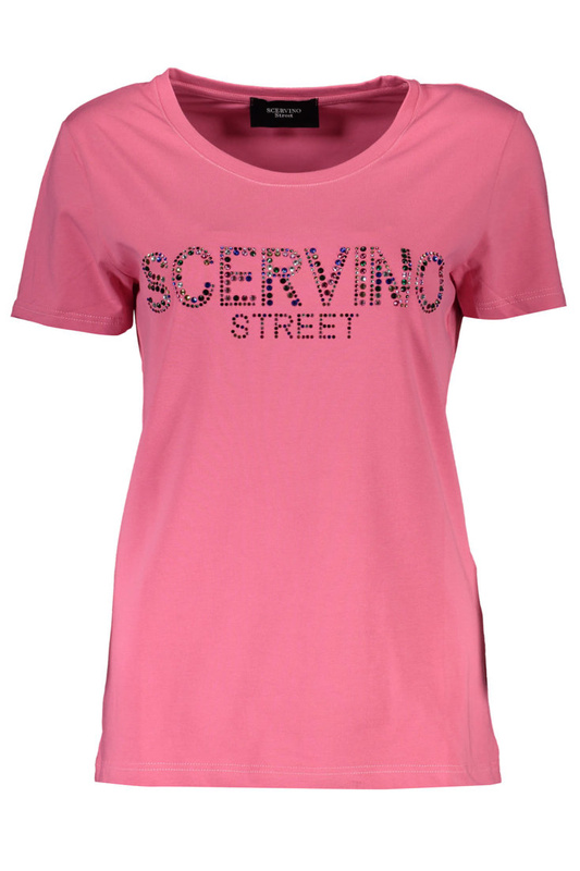 T-SHIRT Z KRÓTKIM RĘKAWEM SCERVINO STREET RÓŻOWY
