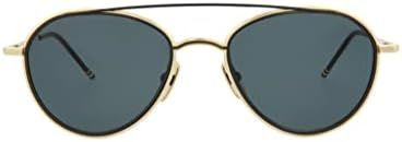 Okulary THOM BROWNE TB109ATGLDBLK. Okulary przeciwsłoneczne, Kolor złoty. Unisex.