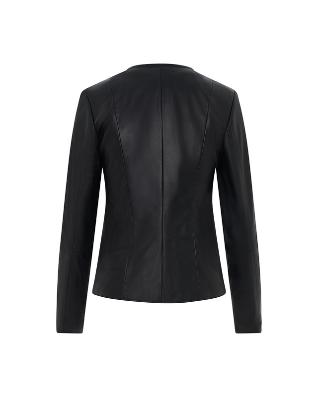 Bukowski damska kurtka skórzana casual zapinana na suwak