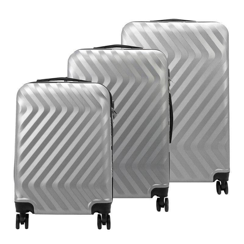 Mocna walizka damska z ABSu Pierre Cardin MED12 x3 Z