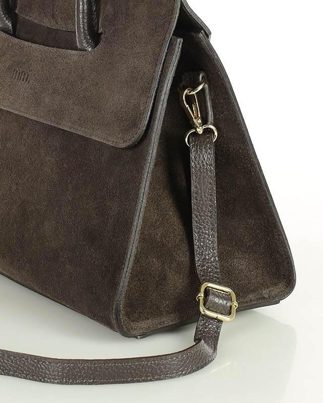 Torebka damska worek hobo bag skóra naturalna - MARCO MAZZINI czarna