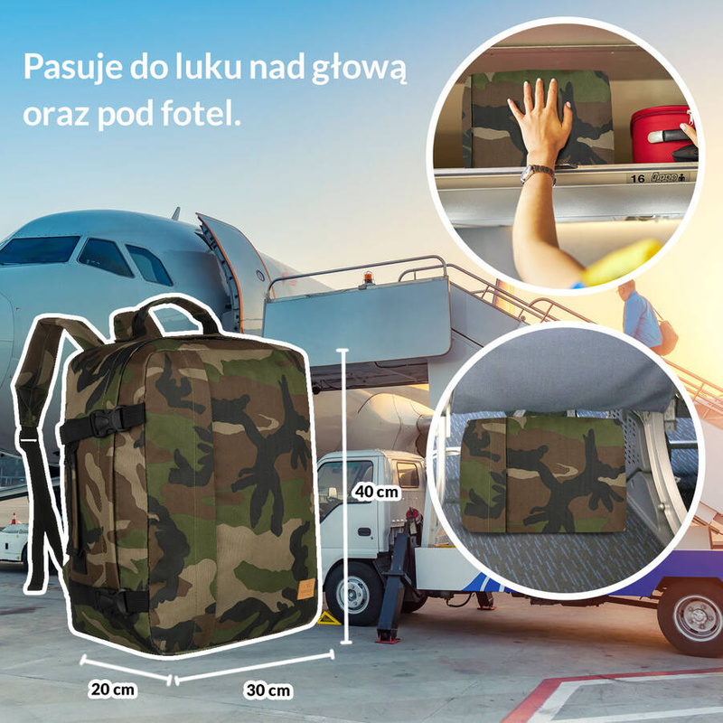 Duży funkcjonalny podróżny plecak marki Rovicky