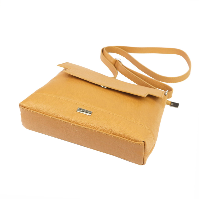 MiaMore damska listonoszka przez ramię skóra naturalna torebka z klapą