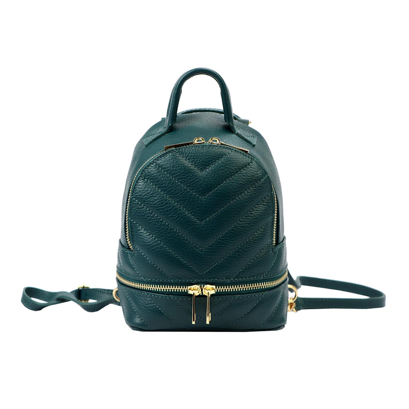 Zgrabny stylowy damski plecak-torebka skórzany