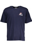 NIEBIESKI T-SHIRT MĘSKI FILA Z KRÓTKIM RĘKAWEM