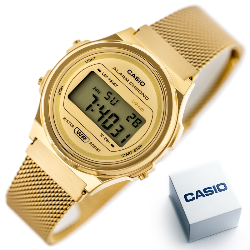 Zegarek Damski Casio Vintage  A171WEMG-9A + BOX (zd645a)