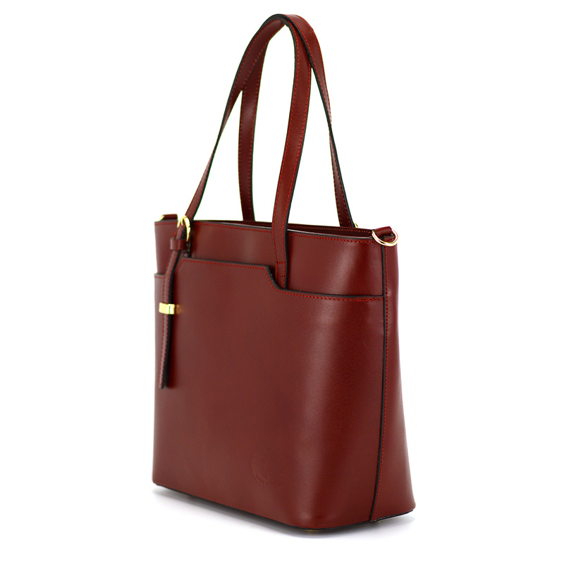 Damska duża Torebka skórzana na ramię Vera Pelle