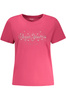 PEPE JEANS RÓŻOWA KOSZULKA DAMSKA Z KRÓTKIM RĘKAWEM