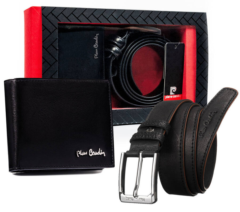 Zestaw portfel i pasek do spodni Pierre Cardin