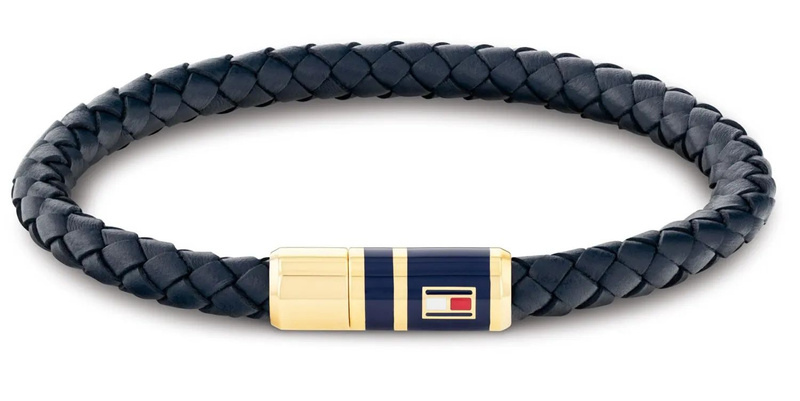 Biżuteria TOMMY HILFIGER 2790640S. Bransoletka, Kolor niebieski. Mężczyzna.