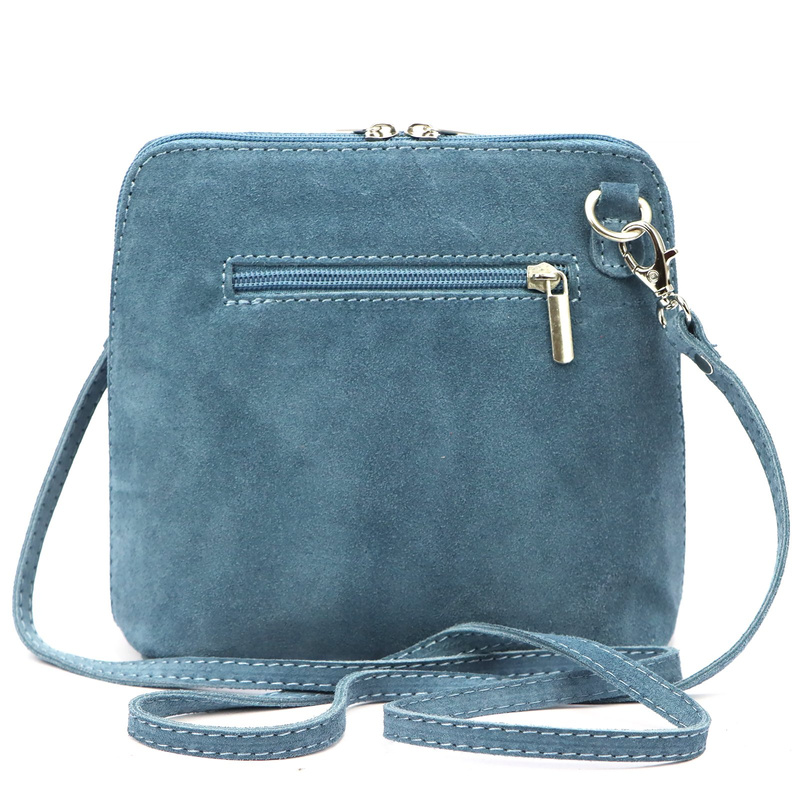 Barberinis Zamszowa skórzana mała damska listonoszka z organizerem na ramię