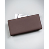 Brązowy, duży portfel damski ze skóry ekologicznej z kieszonką zewnętrzną, zamykany na zatrzask - 4U Cavaldi