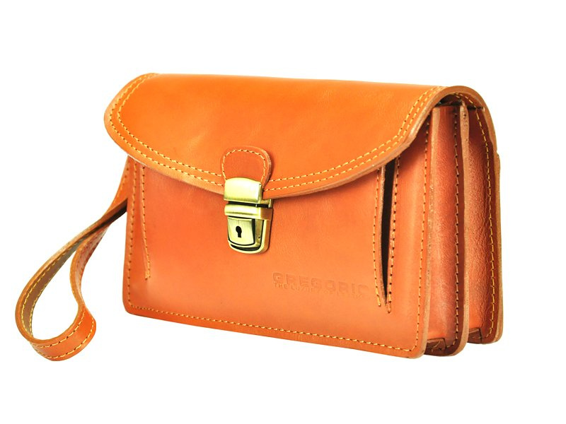 Saszetka męska z naturalnej skóry Gregorio 212