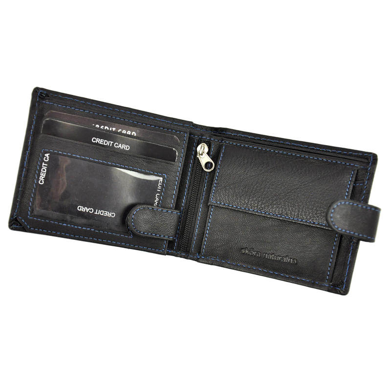 Skórzany męski portfel Money Kepper CC 5130B