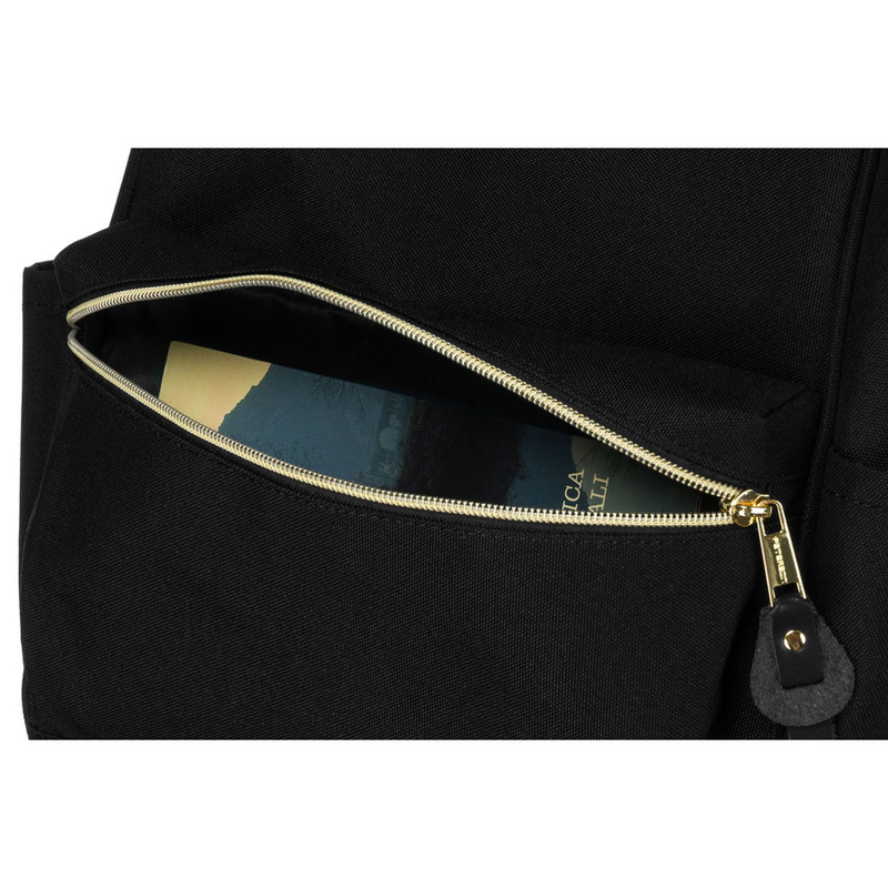 Materiałowy plecak męski Peterson PTN ALFA BLACK