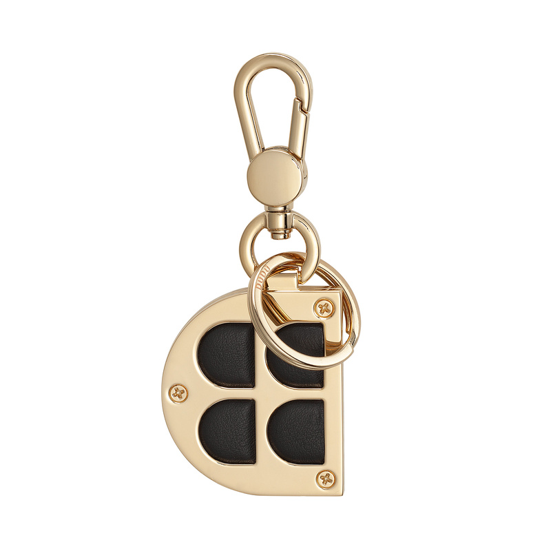 DuDu brelok do kluczy zawieszka metal skóra naturalna