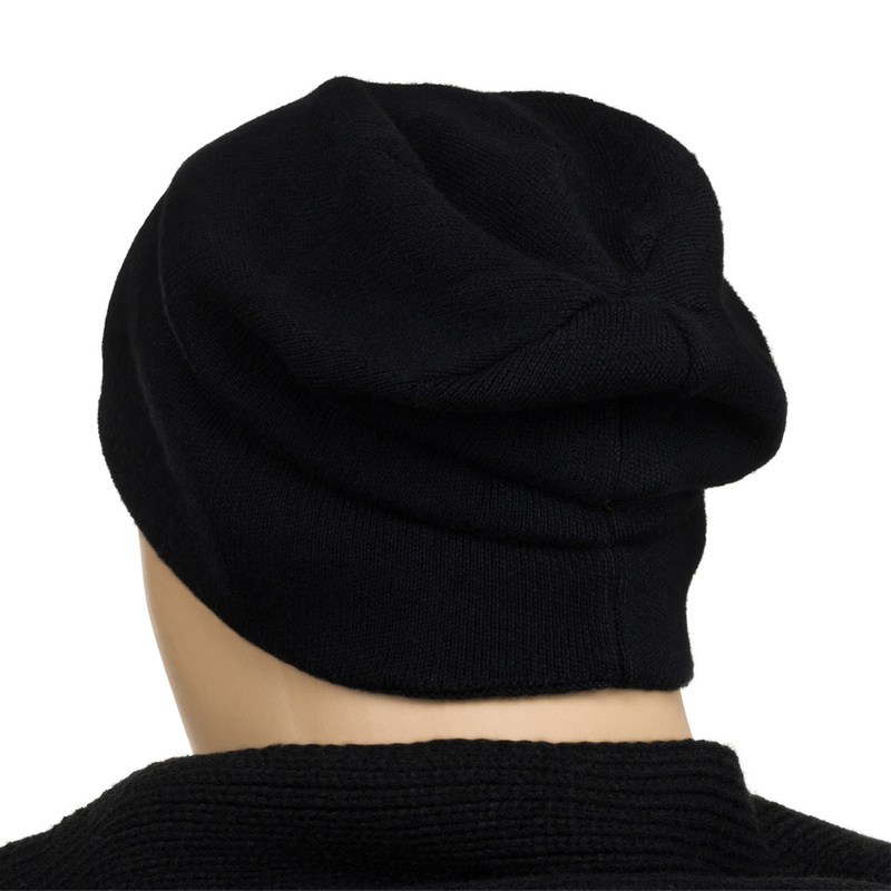 Czapka damska Beanie z kryształkami czarna - Peterson