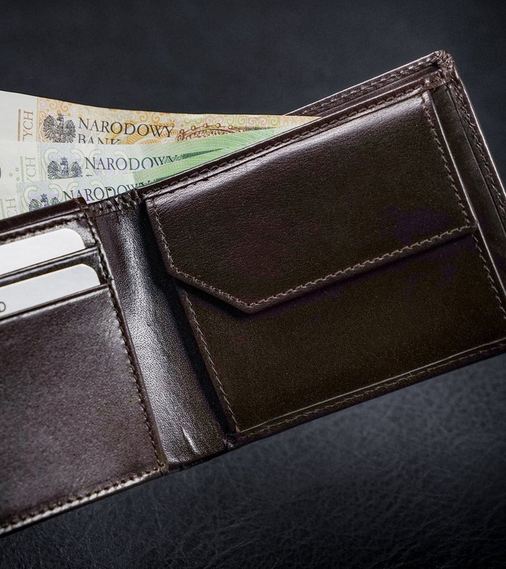 Skórzany rozbudowany portfel męski RFID Rovicky