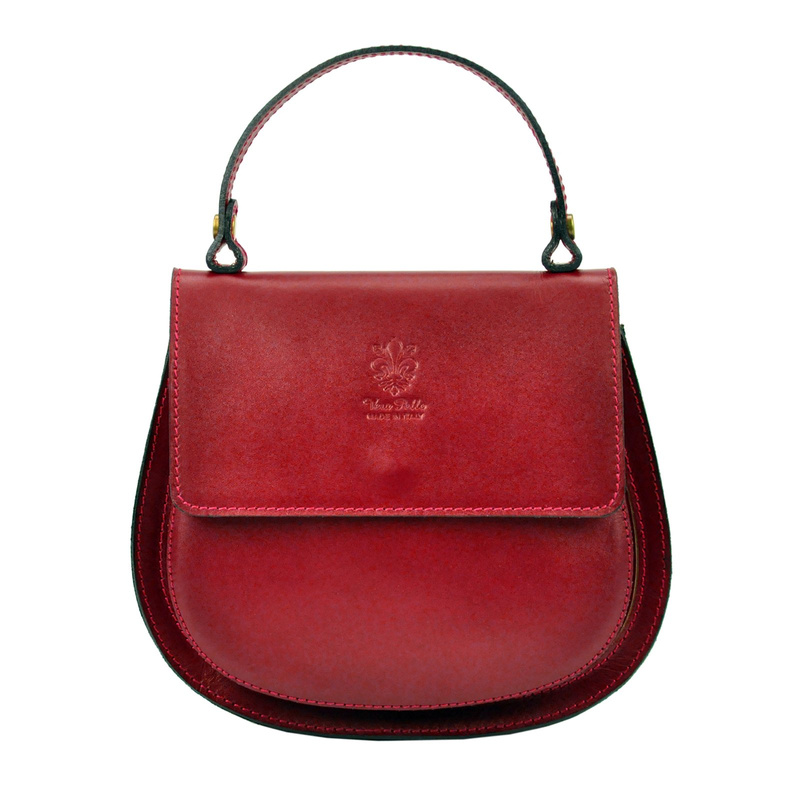 Zaokrąglona Listonoszka skórzana elegancka torebka na ramię Gregorio