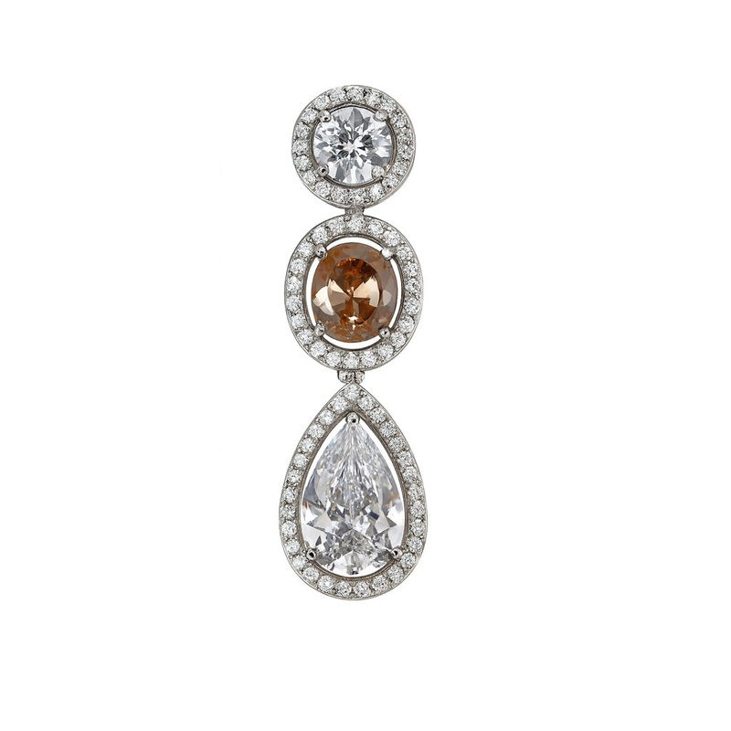 Biżuteria DIAMONFIRE 6512981133. Wisiorek, Kolor szary. Kobieta.