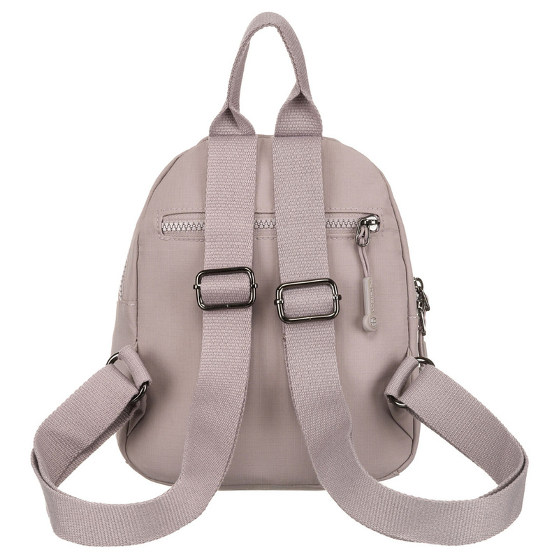 Miejski plecak damski z poliestru w modnym kolorze lila - Peterson