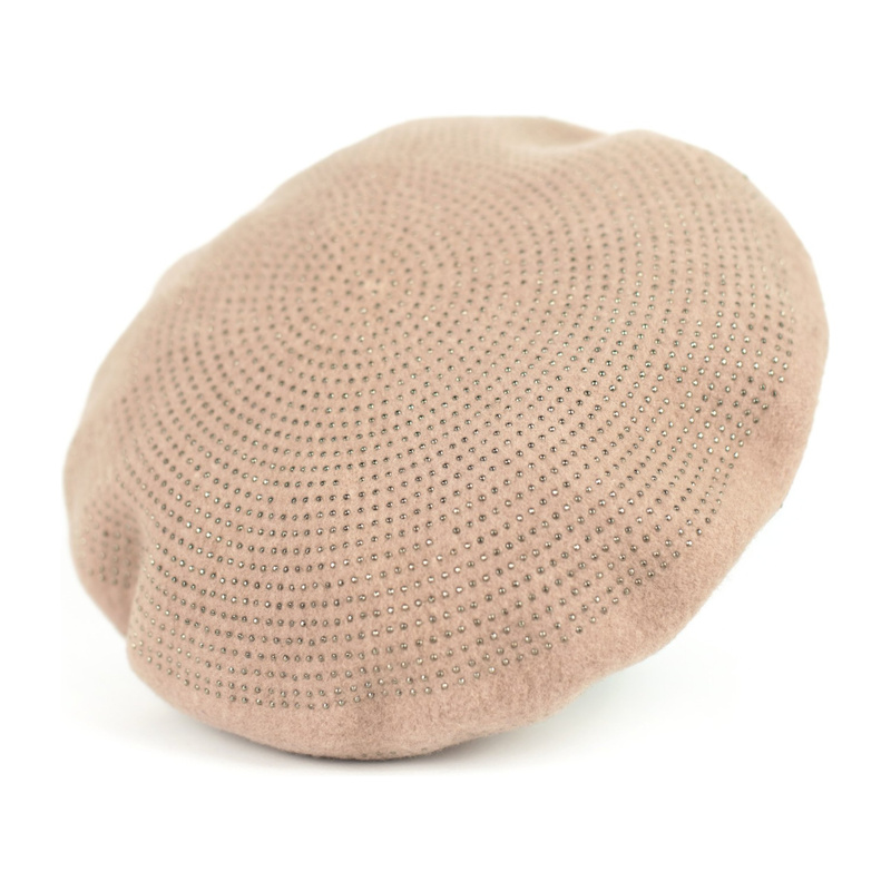 Beret Kaszmirowa Błyskotka