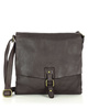 Torebka skórzana listonoszka stylowy minimalizm ala messenger leather bag - MARCO MAZZINI brąz caffe