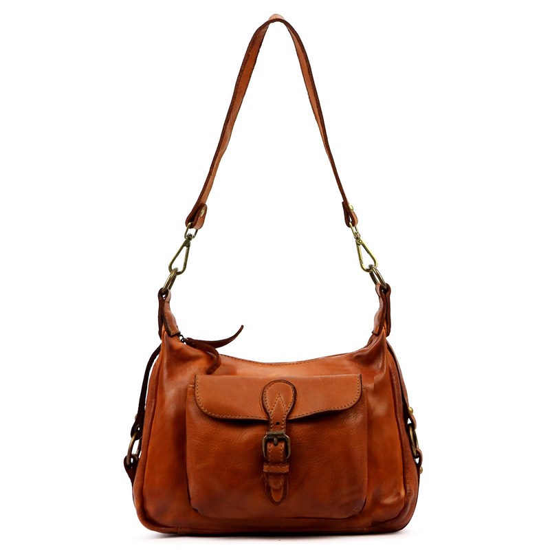 Funkcjonalna Damska klasyczna listonoszka skórzana torebka przez ramię VS