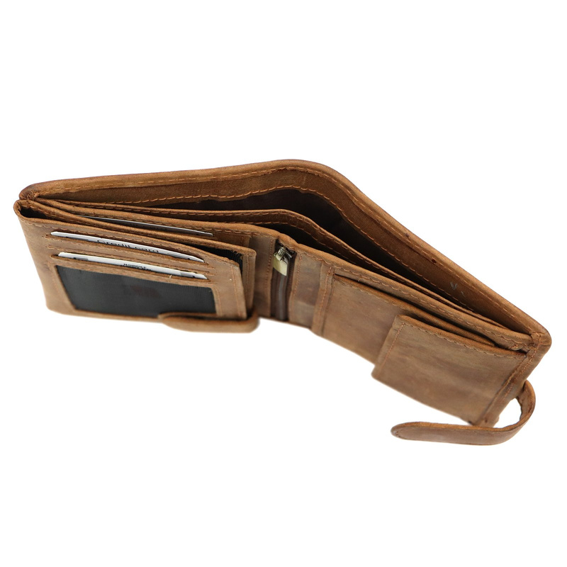 Nordee portfel męski skóra naturalna duży pionowy rozbudowany na zatrzask