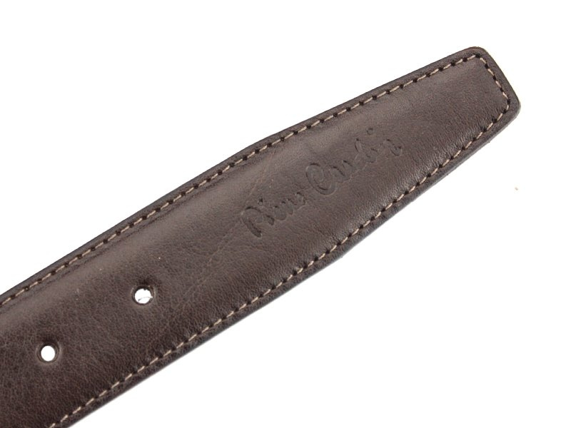 Pierre Cardin męski pasek do spodni skóra naturalna klasyczna klamra