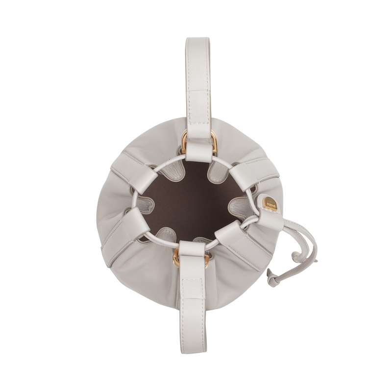 DUDU Worek skórzana torebka damska listonoszka z wyjmowanym etui na ramię