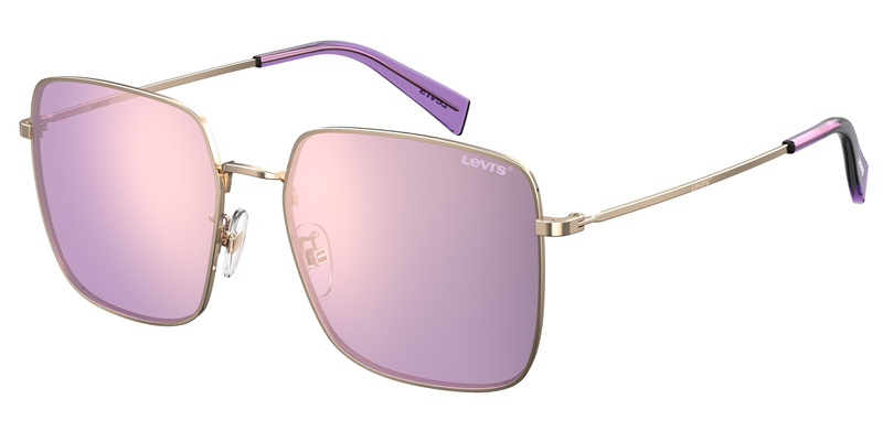 Okulary LEVI'S LV1007S00013. Okulary przeciwsłoneczne, Kolor różowy złoty. Kobieta.
