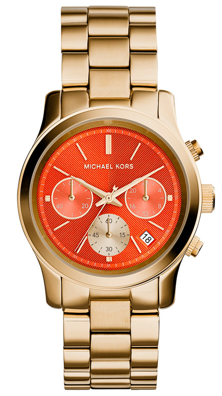 Zegarek MICHAEL KORS MK6162. Kwarcowy, Kolor pomarańczowy. Kobieta.