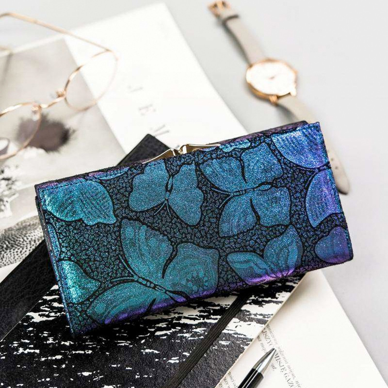 Skórzany damski portfel Peterson PTN 421028-ONBF