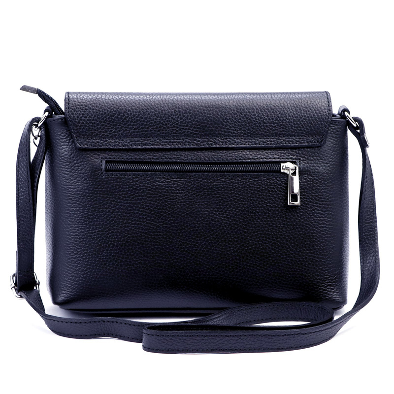 Miejska Listonoszka damska skórzana z łańcuszkiem