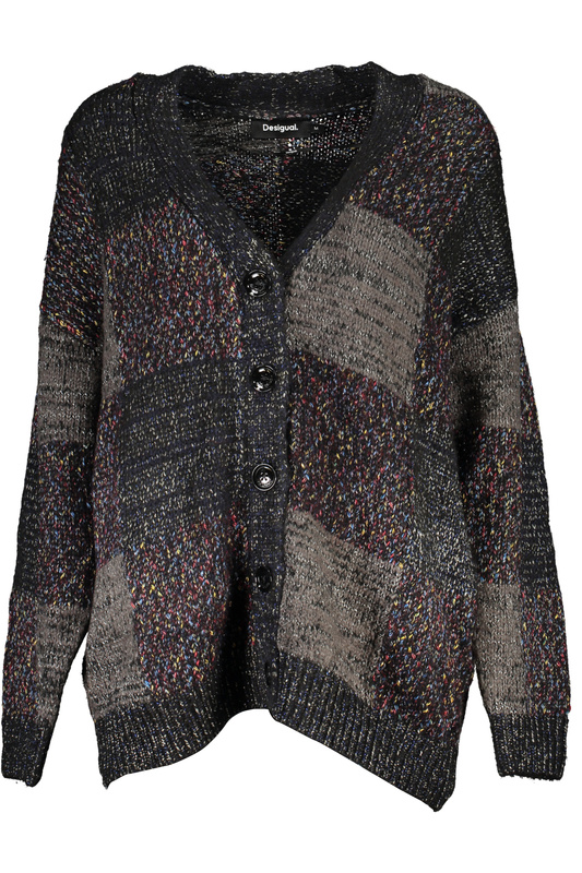 CZARNY KARDIGAN DESIGUAL DAMSKI