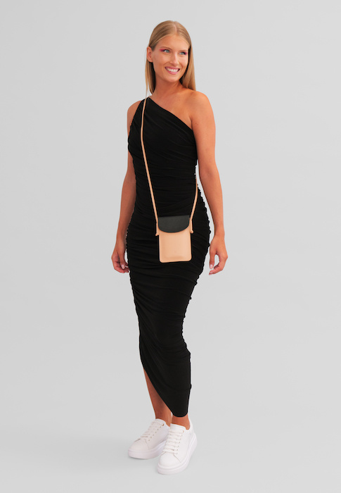 DuDu etui na telefon skóra naturalna mała listonoszka przez ramię