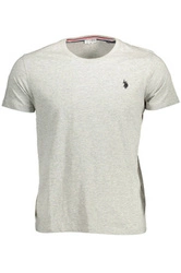 T-SHIRT US POLO Z KRÓTKIM RĘKAWEM MĘSKI SZARY