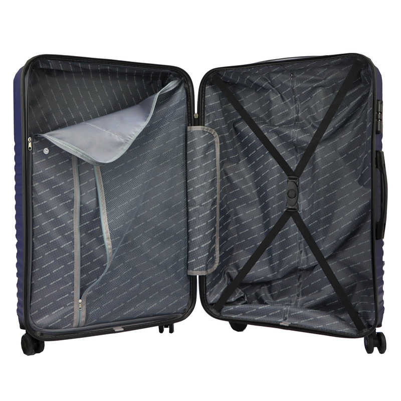 Pierre Cardin zestaw trzech walizek na kółkach ABS podróżne zamek na kod