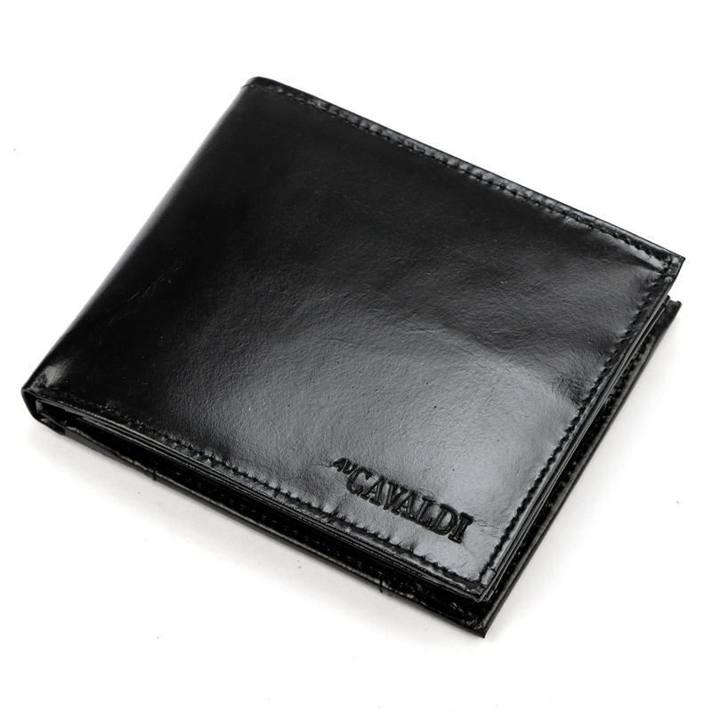 Skórzany męski portfel Cavaldi 0001-P-BS RFID