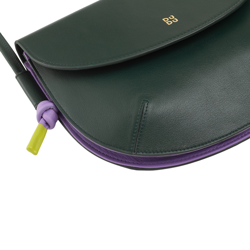 Designerska damska listonoszka skórzana torebka przez ramię z klapą DUDU