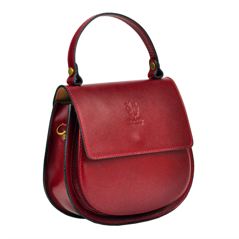 Zaokrąglona Listonoszka skórzana elegancka torebka na ramię Gregorio