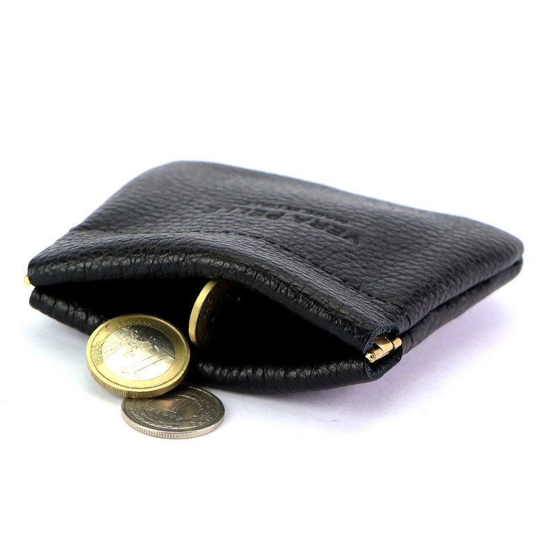 Gregorio portmonetka damska mała skóra naturalna saszetka na drobne