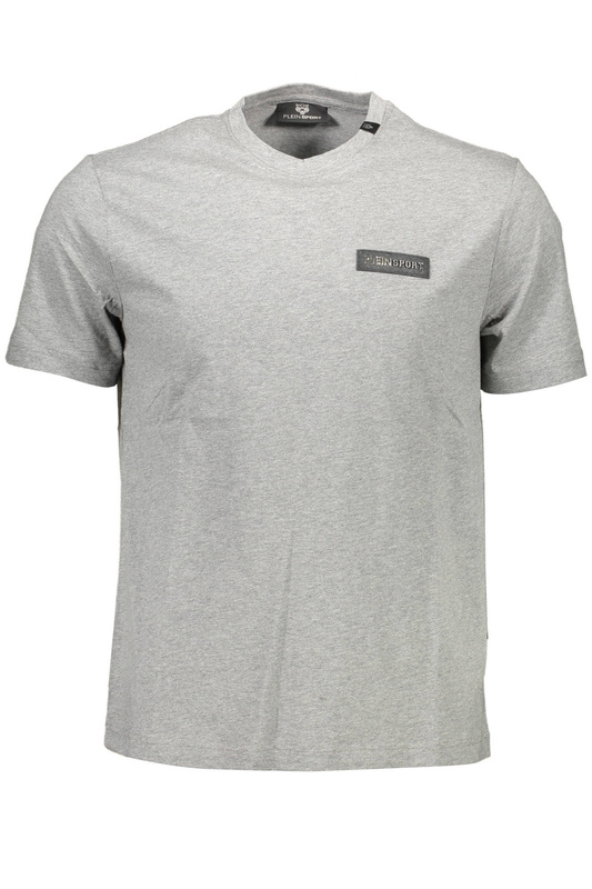 T-SHIRT MĘSKI Z KRÓTKIM RĘKAWEM PLEIN SPORT SZARY