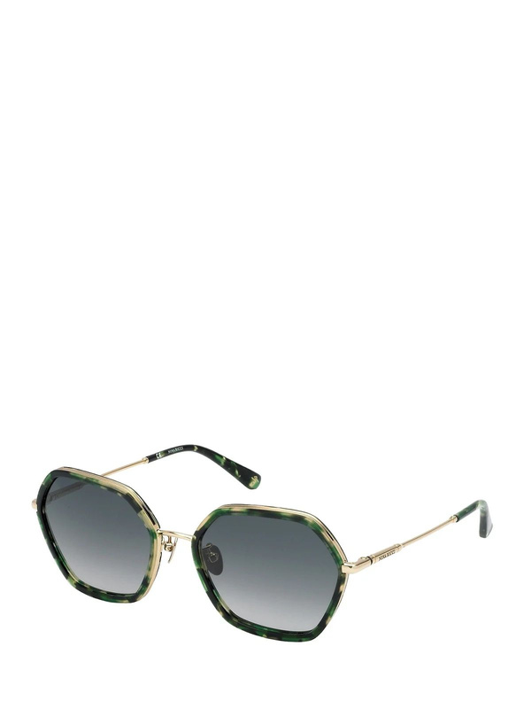 Okulary NINA RICCI SNR268-56092I. Okulary przeciwsłoneczne, Kolor zielony. Kobieta.