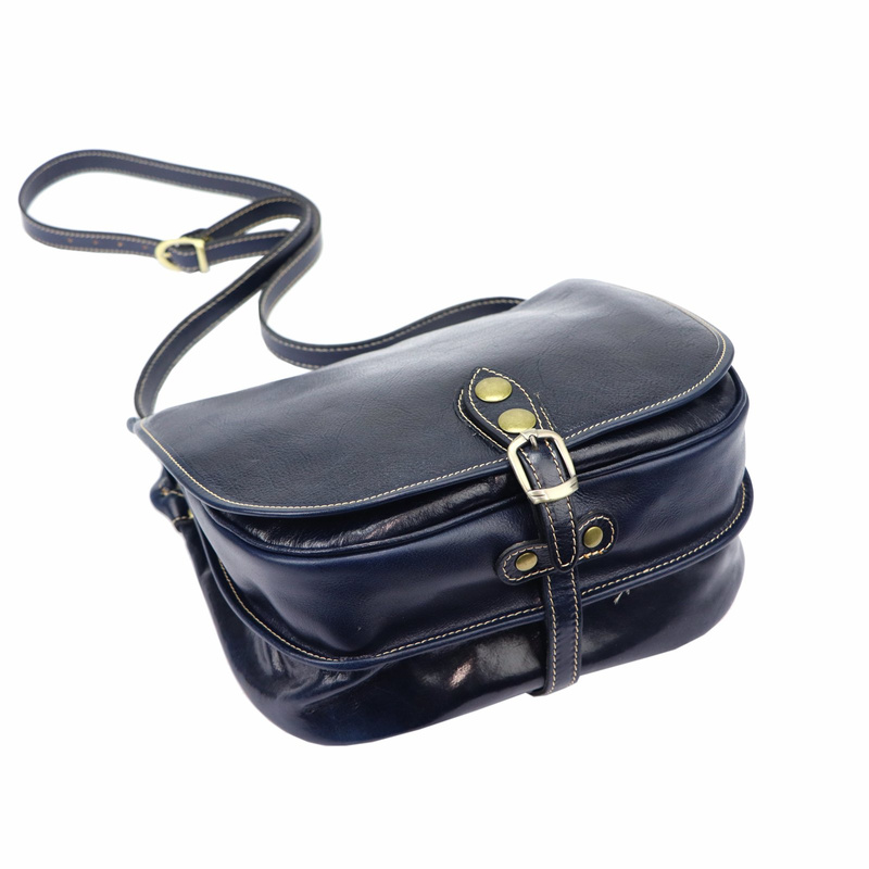 Florence skórzana damska listonoszka torebka na ramię dwukomorowa