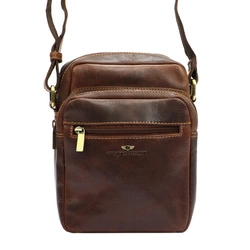 Saszetka męska z naturalnej skóry Peterson PTN TB-011-COM