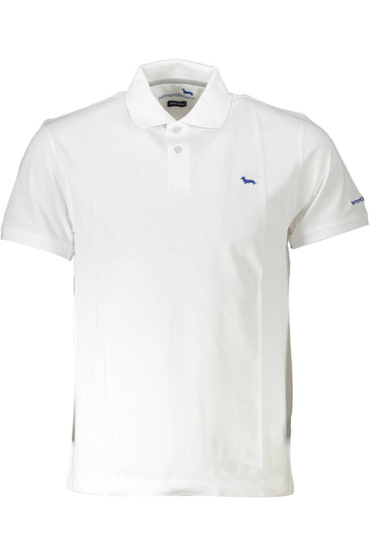HARMONT &amp; BLAINE MĘSKA POLO Z KRÓTKIM RĘKAWEM, BIAŁA