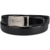 Pasek męski skórzany klamra automatyczna czarny Beltimore A50 : Kolory - czarny,