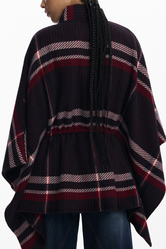 DESIGUAL DAMSKI CZARNY PONCHO